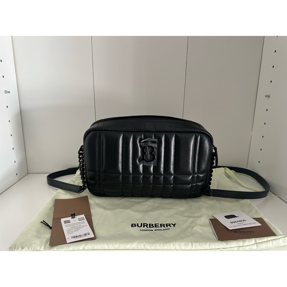 BURBERRY LOLA CAMERA BAG BLACK NTW